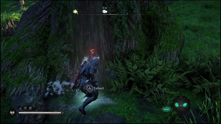 This gemstone is located under a small waterfall - AC Valhalla Dawn of Ragnarok: Uncut Gemstone (Gullnamar) - list of all - Gullnamar - Assassins Creed Valhalla Guide and Walkthrough