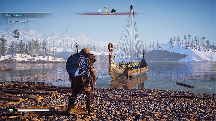 Drakkar is the name of the Viking ship that you will shortly after the game begins, namely after defeating the first boss Rikiwulf as part of the Honor Bound main quest - AC Valhalla: Drakkar - ship, crew, modification - Basics - Assassins Creed Valhalla Guide and Walkthrough