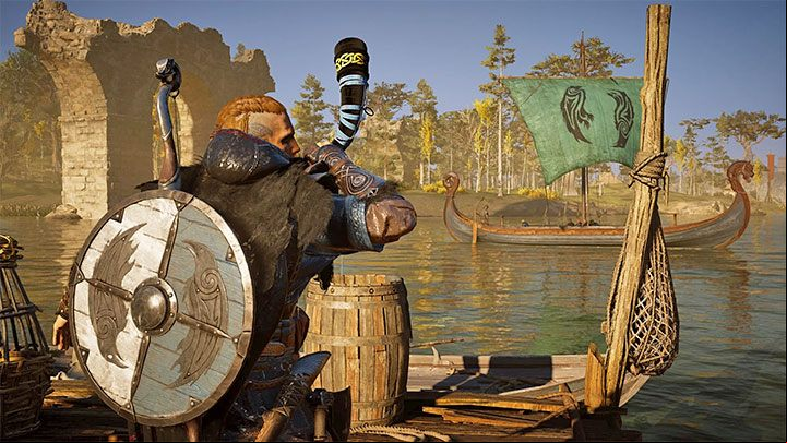While traveling around the game world with Drakkar, you can either personally control the ship or use the "autopilot" - AC Valhalla: Drakkar - ship, crew, modification - Basics - Assassins Creed Valhalla Guide and Walkthrough