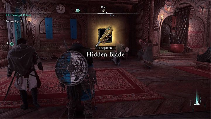 Basim and Hytham will be invited to a welcome feast for Sigurd - Assassins Creed Valhalla: How to unlock hidden blade? - Eivor - Assassins Creed Valhalla Guide and Walkthrough