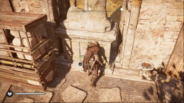 After getting rid of the shelf you only need to lift the mask - Assassins Creed Valhalla: Roman artifact - Ledecestrescire secrets, locations - Ledecestrescire - Assassins Creed Valhalla Guide and Walkthrough