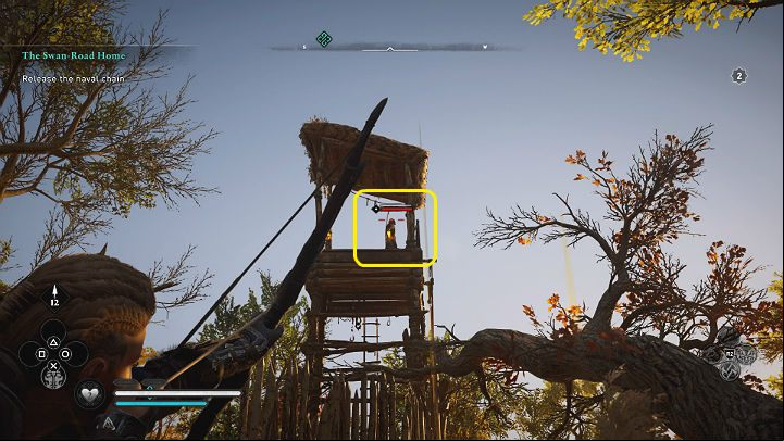 The blockade mechanism is guarded by several soldiers - Assassins Creed Valhalla: The Swan-Road Home - Ledecestrescire - Assassins Creed Valhalla Guide and Walkthrough
