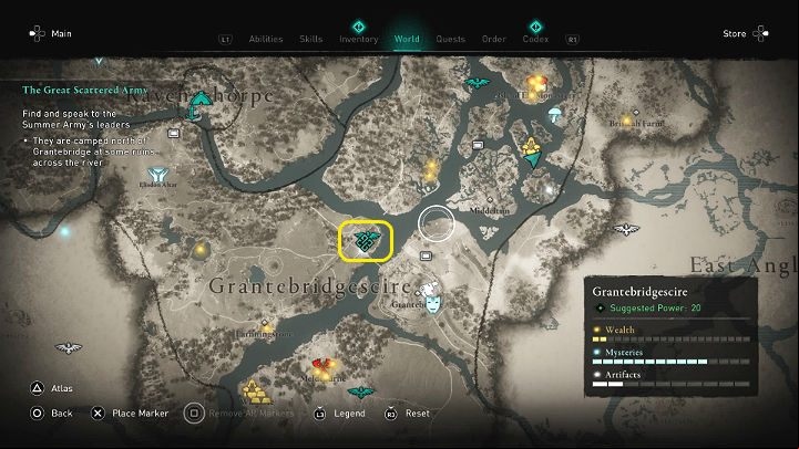1 - Assassins Creed Valhalla: The Great Scattered Army - Grantebridgescire - Assassins Creed Valhalla Guide and Walkthrough