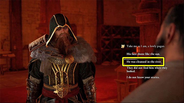 You can now return to the priest and start testing your knowledge of Christianity - Assassins Creed Valhalla: How to solve Deeds of Christ puzzle? - Campaign - Assassins Creed Valhalla Guide and Walkthrough