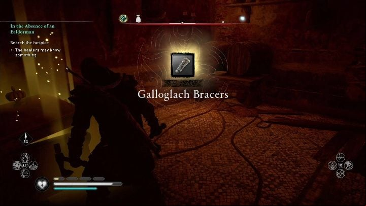 The bracers are in the chest inside the open building, on its left side - Assassins Creed Valhalla: Gear - Lincolnscire secrets, locations - Lincolnscire - Assassins Creed Valhalla Guide and Walkthrough