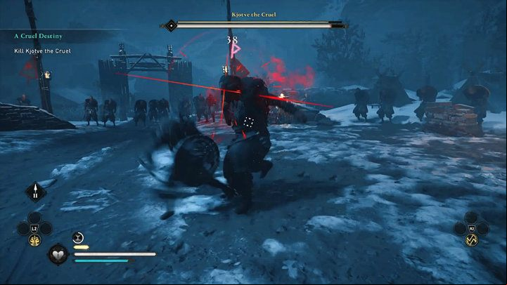 The opponent is confident enough to start a fight without any weapons, but this does not mean that he will be easy to defeat - Assassins Creed Valhalla: A Cruel Destiny - Rygjafylke - Assassins Creed Valhalla Guide and Walkthrough