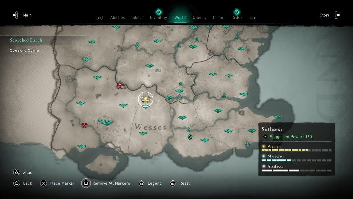 You will find the treasure map in a house, in the northern part of the region - Assassins Creed Valhalla: Treasure Hoard Map - Suthsexe secrets, locations - Suthsexe - Assassins Creed Valhalla Guide and Walkthrough