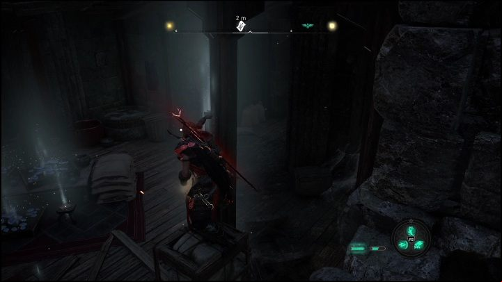 The scheme is pinned to a wooden column, inside the building - AC Valhalla Dawn of Ragnarok: Cosmetic Schemes (Eitri) - list of all - Eitri - Assassins Creed Valhalla Guide and Walkthrough
