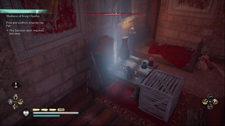 You will find a key that is hidden in the vases - AC Valhalla Siege of Paris: The Madness of King Charles - Main missions - Assassins Creed Valhalla Guide and Walkthrough