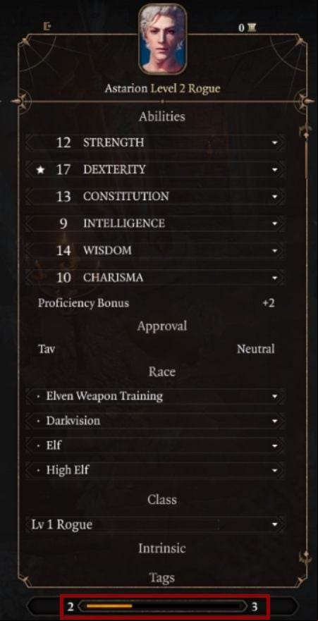 Once a character gets enough XP to fill the bar, he advances to a higher level - Baldurs Gate 3: How to gain experience points? - Character & party development - Baldurs Gate 3 Guide, Walkthrough