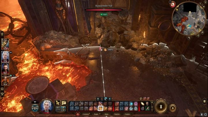 Return to the rubble and place Philomeen's vial next to it - Baldurs Gate 3: Grymforge in BG3 - walkthrough - Act 1 - Baldurs Gate 3 Guide, Walkthrough