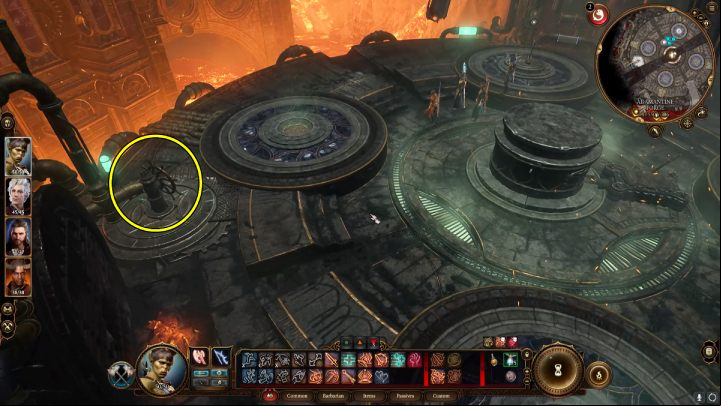 When you go down to the Adamantine Forge, turn the Lava Valve - Baldurs Gate 3: Grymforge in BG3 - walkthrough - Act 1 - Baldurs Gate 3 Guide, Walkthrough