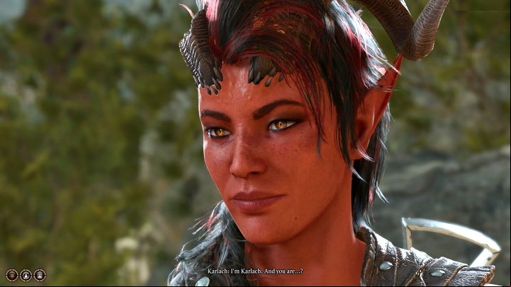 Karlach is a female tiefling - Baldurs Gate 3: How to recruit Karlach in BG3? - Party - Baldurs Gate 3 Guide, Walkthrough