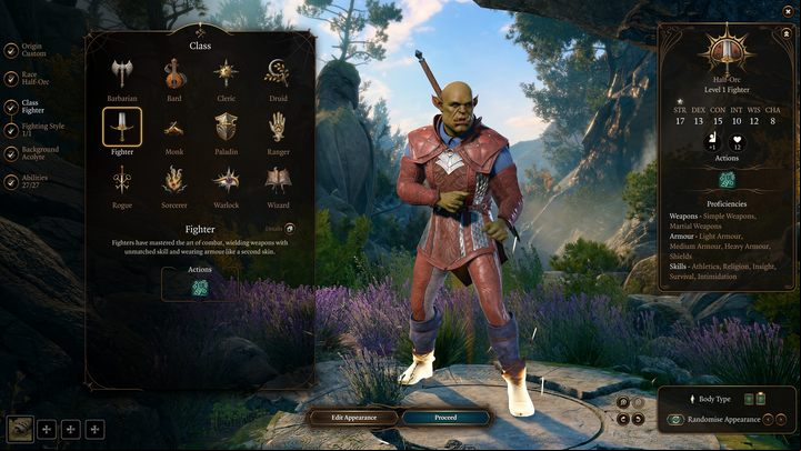 The best race for a Fighter is a Half-Orc - Baldurs Gate 3: Fighter - best build - Fighter - Baldurs Gate 3 Guide, Walkthrough
