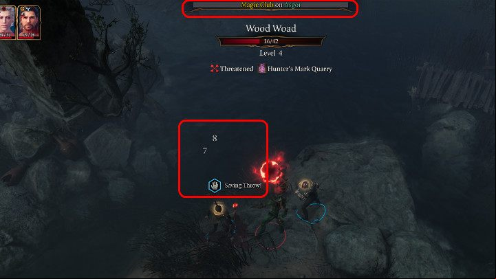 In the picture above, you can see a situation in which the player's character received damage (8 7 = 15 points), but managed to land a saving throw against the action that would knock him to the ground (prone) - Baldurs Gate 3: Combat - turns, action points, mechanics - Basics - Baldurs Gate 3 Guide, Walkthrough