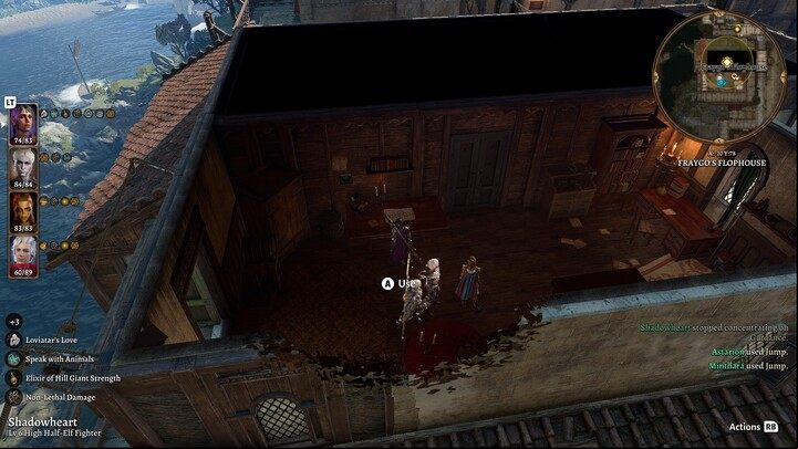 Walk around the building and jump onto the balcony - Baldurs Gate 3: Find the Stern Librarian Ffion - Act 3 - Baldurs Gate 3 Guide, Walkthrough