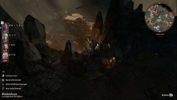 Look for a fissure between rocks in one of the rooms and go through it - Baldurs Gate 3: Solve the Open Hand Temple Murders - Act 3 - Baldurs Gate 3 Guide, Walkthrough