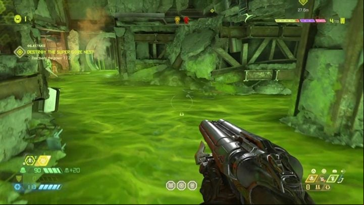 Eventually, you will reach the niche in the wall - Doom Eternal: Super Gore Nest walkthrough - Levels walkthrough - Doom Eternal Guide