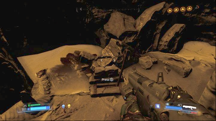 There is a hidden lever there that opens the Classic Map - Doom: All secrets in Kadingir Sanctum - Secrets - Doom Game Guide & Walkthrough