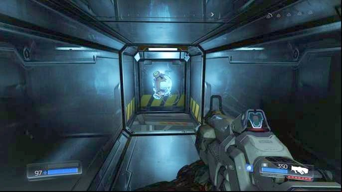 Inside it there will be Mega Health (secret) - Doom: All secrets in Lazarus Labs - Secrets - Doom Game Guide & Walkthrough