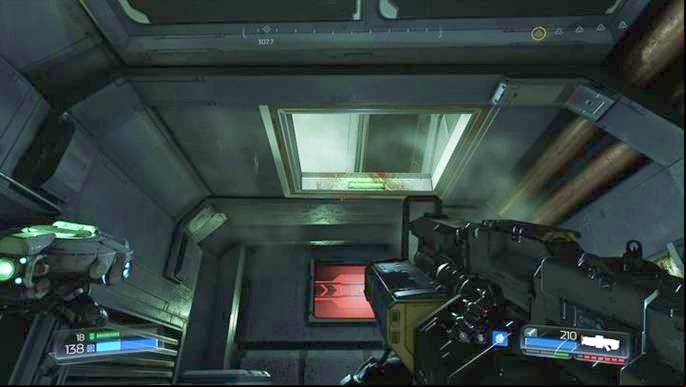 Climb up through the shaft in the ceiling after upgrading your weapon by using the drone - Doom: All secrets in Lazarus Labs - Secrets - Doom Game Guide & Walkthrough