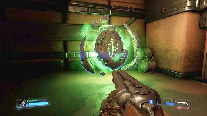 Once you get up, go to the end to the left and them jump to the room on the left where the rune is waiting for you - Doom: All secrets in Argent Energy Tower - Secrets - Doom Game Guide & Walkthrough