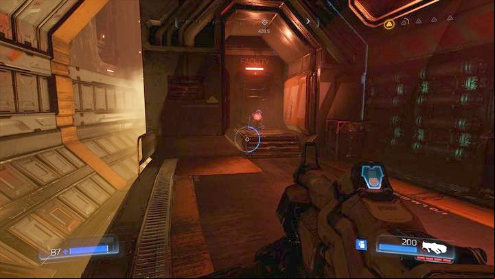 At some point you will reach a room with moving containers - Doom: All secrets in Argent Energy Tower - Secrets - Doom Game Guide & Walkthrough