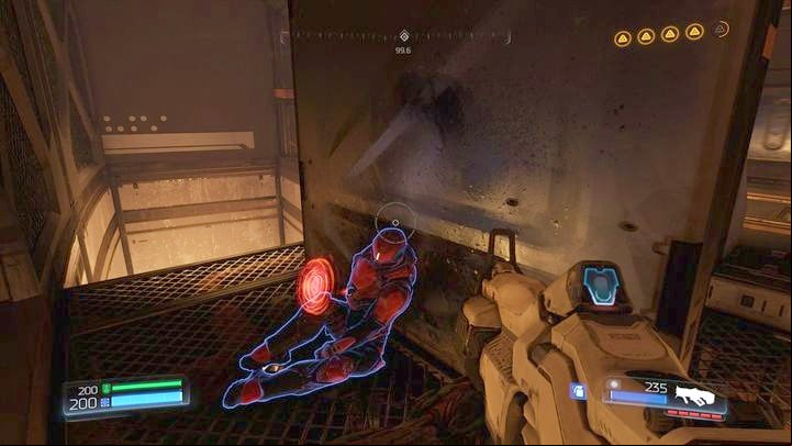Keep climbing up after collecting the Mega Health - Doom: All secrets in Argent Energy Tower - Secrets - Doom Game Guide & Walkthrough