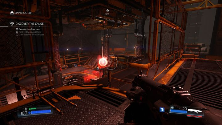 At this point you will have to participate in a pretty hard battle, especially if you play on higher difficulties - Doom: Resource Operations Walkthrough - Walkthrough - Doom Game Guide & Walkthrough