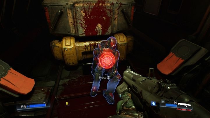 After killing few enemies inside you can go straight or to the left - Doom: Resource Operations Walkthrough - Walkthrough - Doom Game Guide & Walkthrough