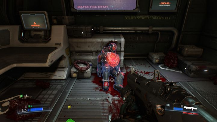 Go to the room on the left after the battle - Doom: Resource Operations Walkthrough - Walkthrough - Doom Game Guide & Walkthrough