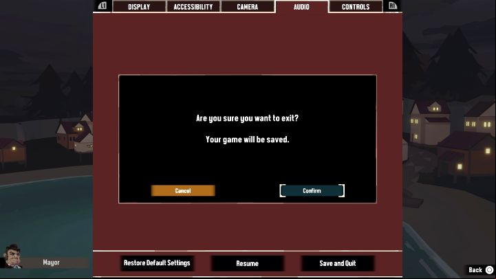 Finally, you must confirm that you want to end the session - Dredge: How to save the game? - FAQ - Dredge Guide