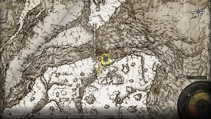 By heading north-east from the Grand Lift of Rold, you will soon reach a site of grace called Zamor Ruins - Elden Ring: Where to find map fragments? List - FAQ - Elden Ring Guide