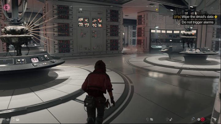 We recommend that you walk around the entire room from the left side - Star Wars Outlaws: Truth - walkthrough - Epilogue - Star Wars Outlaws Guide