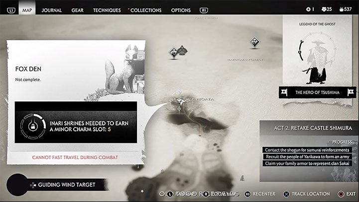 The game may temporarily block the use of fast travel - Ghost of Tsushima: Is there Fast travel? - World exploration - Ghost of Tsushima Guide, Walkthrough
