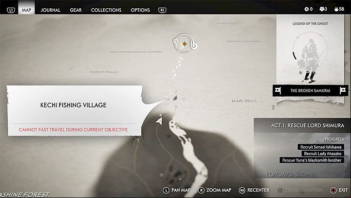 You cant fast travel during some of the quests - Ghost of Tsushima: Is there Fast travel? - World exploration - Ghost of Tsushima Guide, Walkthrough