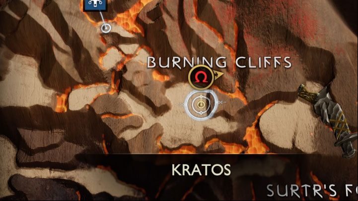3 - God of War Ragnarok: Burning Cliffs, Muspelheim - secrets, collectibles - Muspelheim - God of War Ragnarok Guide