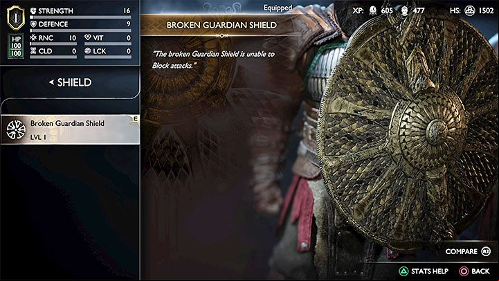 From that boss battle onward, the shield appears in your inventory as damaged - God of War Ragnarok: How to repair the damaged Guardian Shield? - Combat - God of War Ragnarok Guide