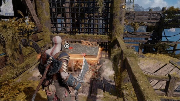 You need to get to the secret part of the rig - God of War Ragnarok: Althjofs Rig, Svartalfheim - secrets, collectibles - Svartalfheim - God of War Ragnarok Guide