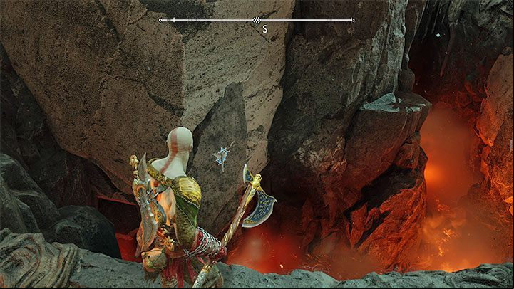 To have an easier way finding it, once you find yourself in The Crucible, look to the east of the Mystic Gateway and dwarven store - God of War Ragnarok: Defend Your Valor - walkthrough - Favors - Muspelheim - God of War Ragnarok Guide