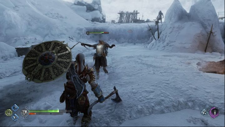 In each camp, you will find objects that you can use in battle - God of War Ragnarok: Animal Instincts - favor, walkthrough - Favors - Midgard - God of War Ragnarok Guide