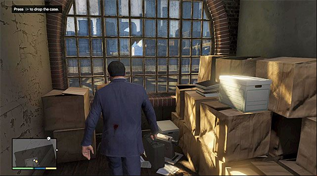 Leave the case in the room on the upper floor - GTA 5: BZ Gas Grenades walkthrough - Main missions - GTA 5 Guide