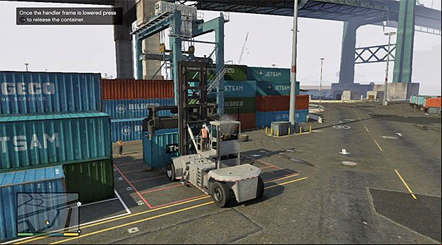 The place where both of the containers need to be delivered - GTA 5: Scouting the Port walkthrough - Main missions - GTA 5 Guide