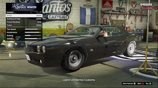 The basic modifications cost 11 thousand dollars - GTA 5: Gauntlet, Mission Row walkthrough - Main missions - GTA 5 Guide