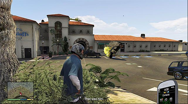 You can now cut to Franklin, who should be on his way to the Pacific Bluffs club, located to the North-West of the city - GTA 5: The Third Way, ending C walkthrough - Endings - GTA 5 Guide
