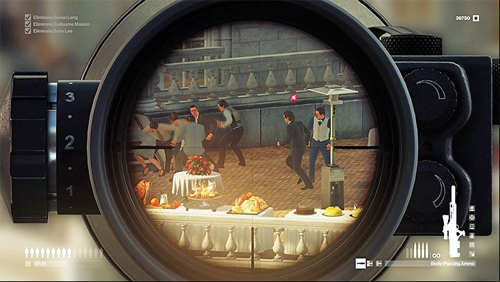 Its recommended to use the instinct mode during this mission - Hitman 2: The Last Yardbird, Himmelstein - walkthrough, map of the bonus mission - Bonus missions - Hitman 2 Guide