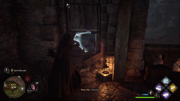 Climb the ledges on the right - Hogwarts Legacy: The High Keep - Main quests - Hogwarts Legacy Guide