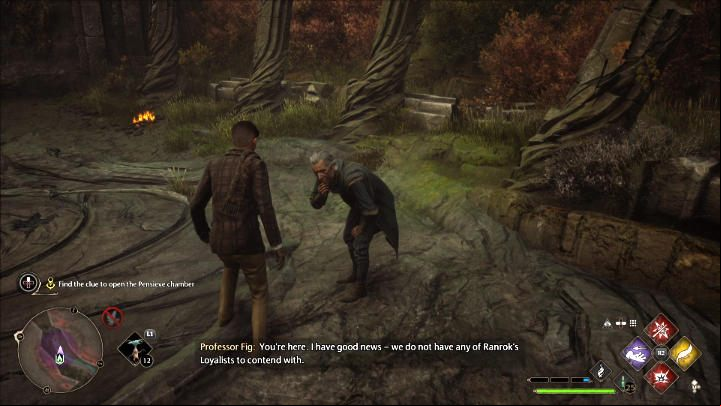 Head to the place marked on the world map (use the nearest fast travel point) and talk to Professor Fig - Hogwarts Legacy: San Bakars Trial - Main quests - Hogwarts Legacy Guide