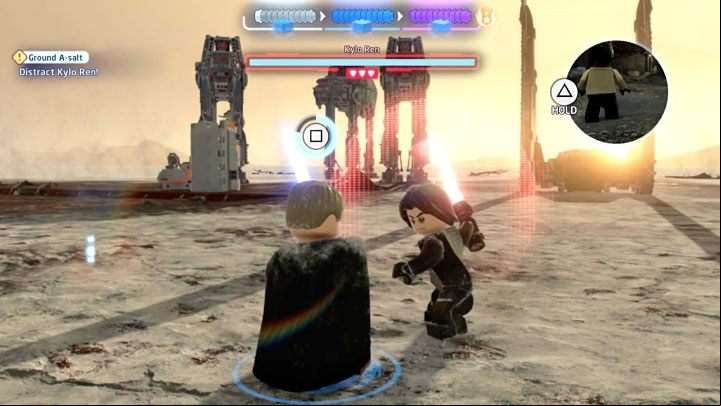 You can play the boss fight at the very beginning of the level or after going through the caves - LEGO Skywalker Saga: Kylo Ren, Episode 8 - boss, how to defeat? - Bosses - LEGO Skywalker Saga Guide