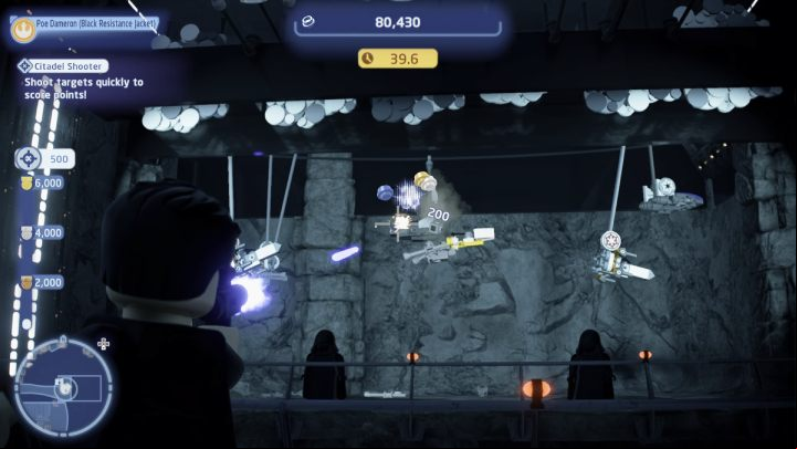 During the trial, your goal is to score as many points as possible on the shooting range within 45 seconds - LEGO Skywalker Saga: Exegol - trials, walkthrough - Trials - LEGO Skywalker Saga Guide